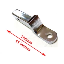 Крюк прицепа Серебро Хром буксировочная штанга 285 мм в длину трейлер аксессуары