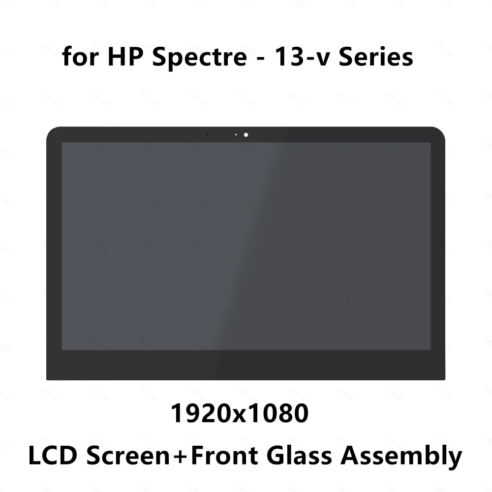 13.3'' For HP Spectre 13-V Series 13-v028tu 13-v008tu 13-v011tu 13-v013tu 13-v019tu FHD LCD Display Screen+Front Glass Assembly