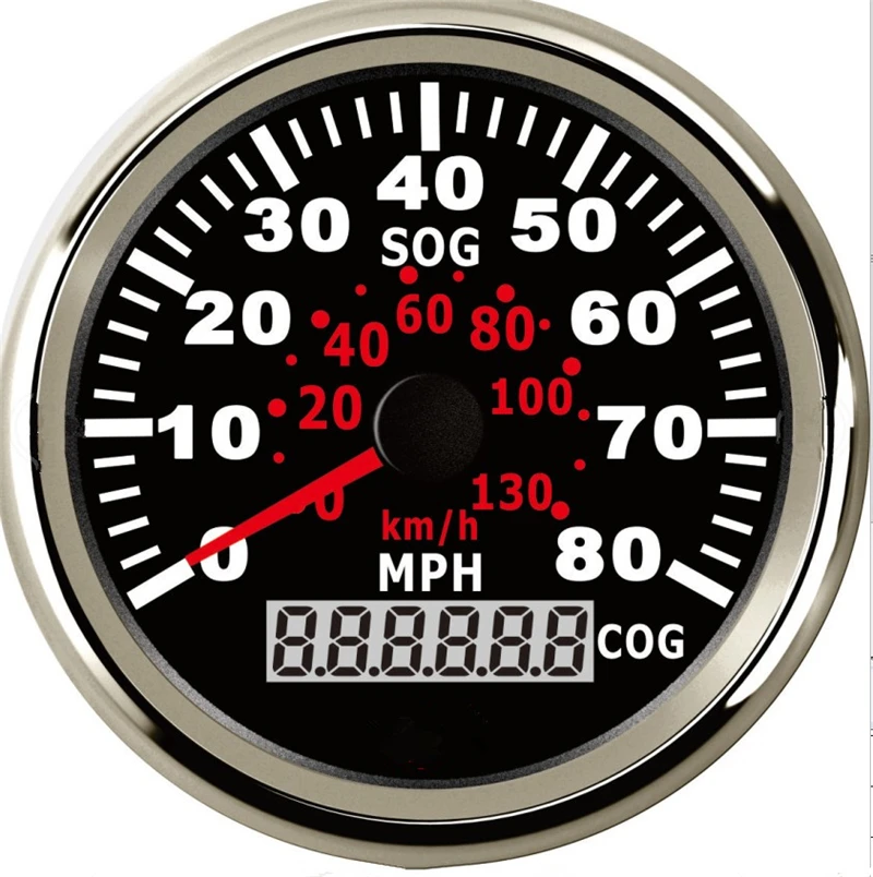1pc GPS Speedometers Odometers 85mm Milometers 0 35MPH Odographs 9 32V