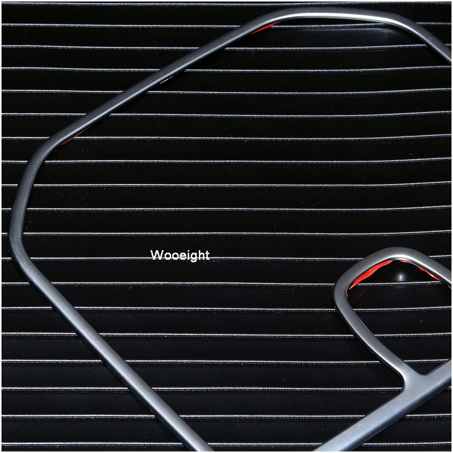 Wooeight Front Dashboard Speaker Decorative Covers Trim Frame Car sticker For Land Rover Discovery Sport 2015 2016 2017 2018 (3)