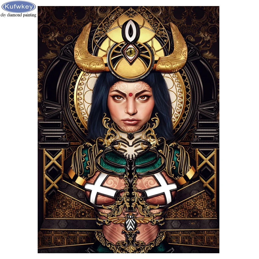 

Full circle 5D DIY Diamond Painting Egyptian woman HandCrafts Full Square Rhinestone Diamond Embroidery Mosaic Wall stickers