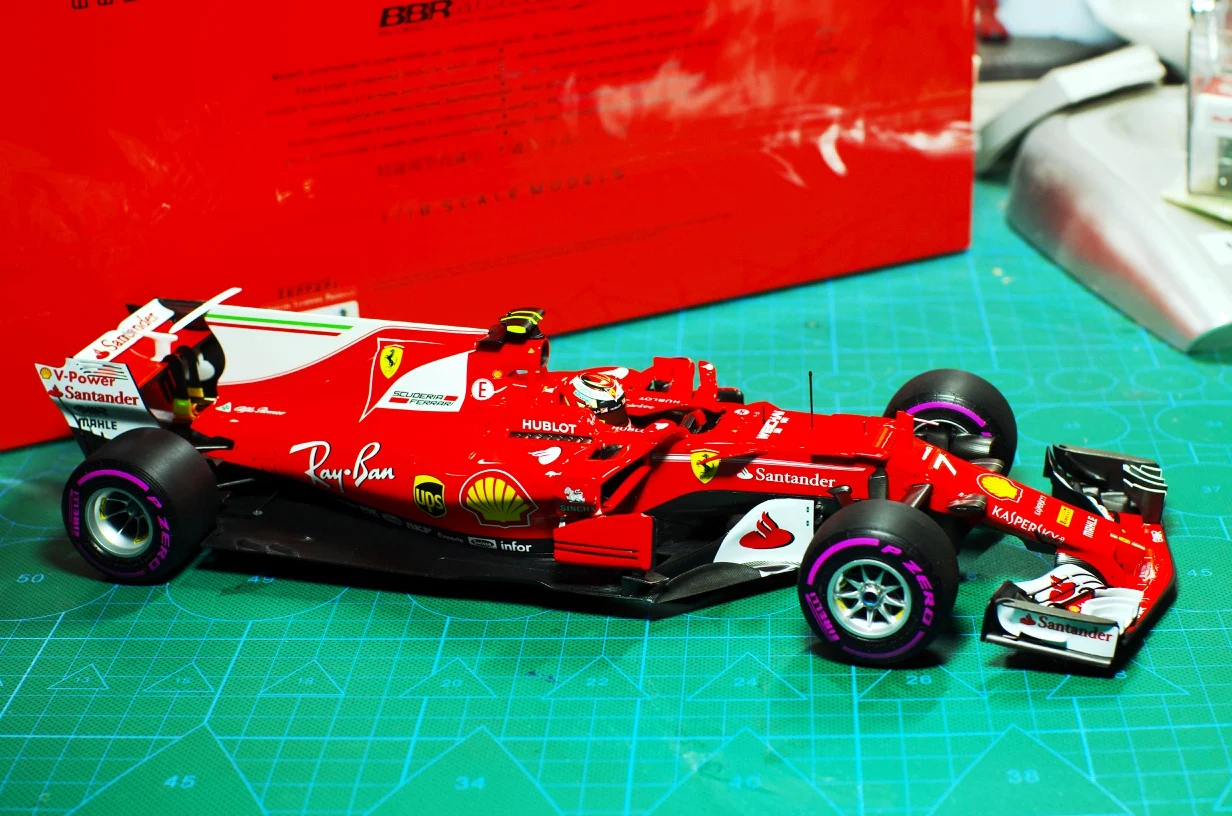 Металлическая коллекция BBR модель 1/18 для Ferrari 2017 австралийская станция KIMI Raikkonen F1