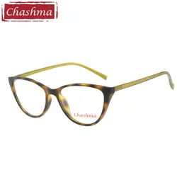 Chashma бренд кошачий глаз TR 90 очки по рецепту Gafas Mujer качественные оправы из сплавов легкие очки женские полуоправы Occhiali