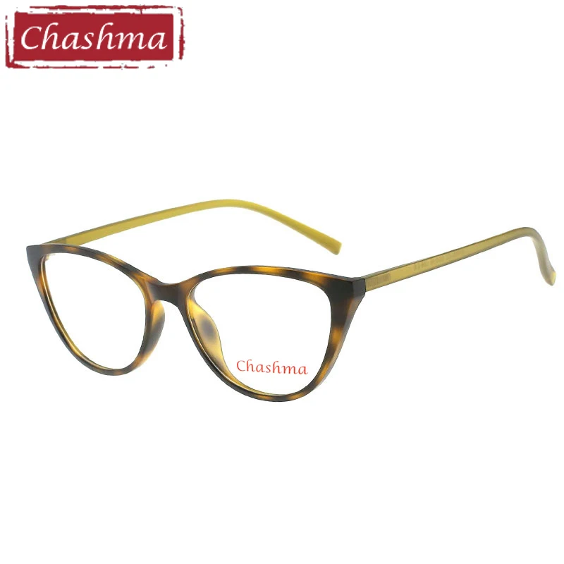 Брендовые очки Chashma кошачий глаз TR 90 по рецепту женские качественные оправы из