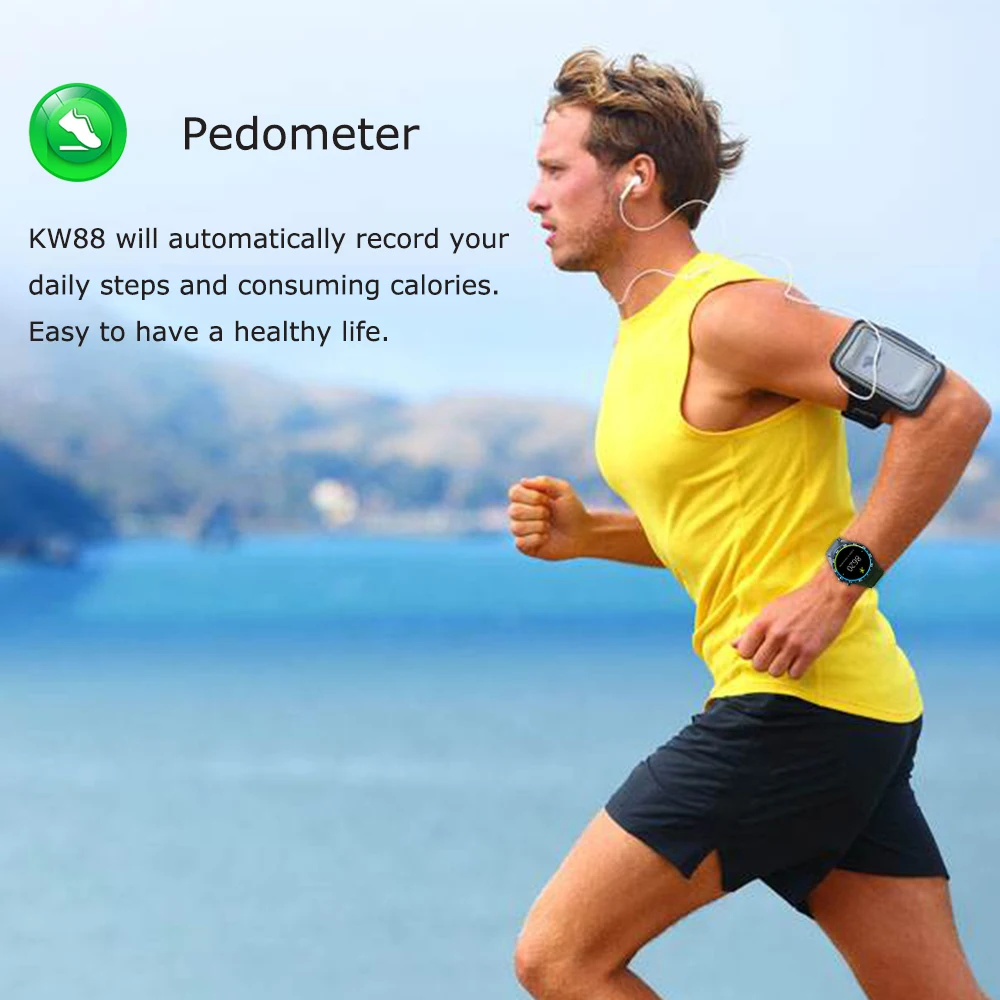  Kaimorui Smart Watch Pedometer Sleep Monitor Support Smartwatch with Heart Rate Bluetooth for IOS a