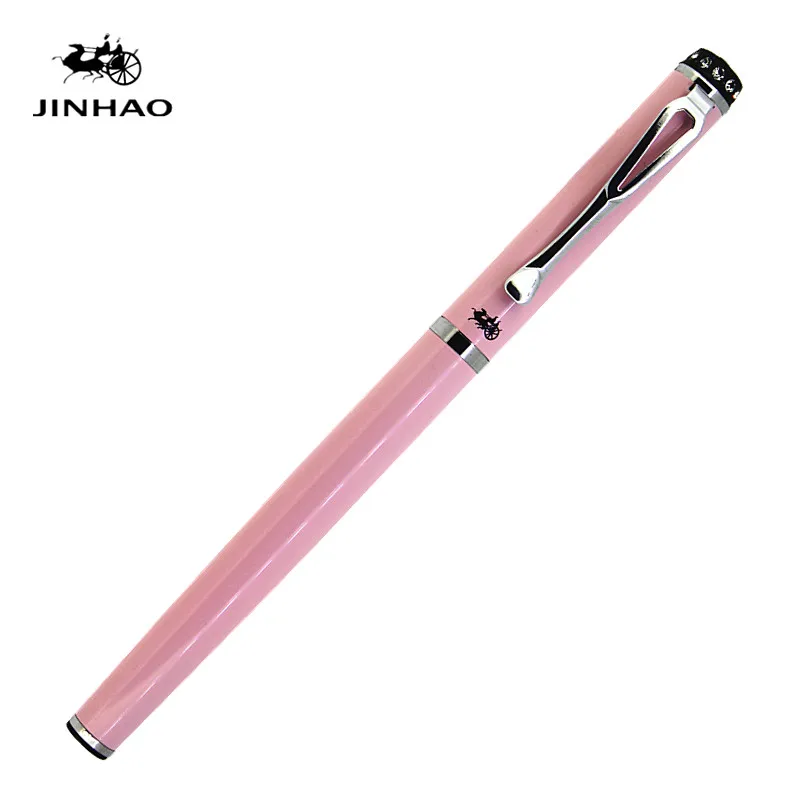 Jinhao 301 Роскошная перьевая ручка 0,38 мм 0,5 мм высококачественные металлические чернильные ручки для рождественского подарка - Цвет: 11