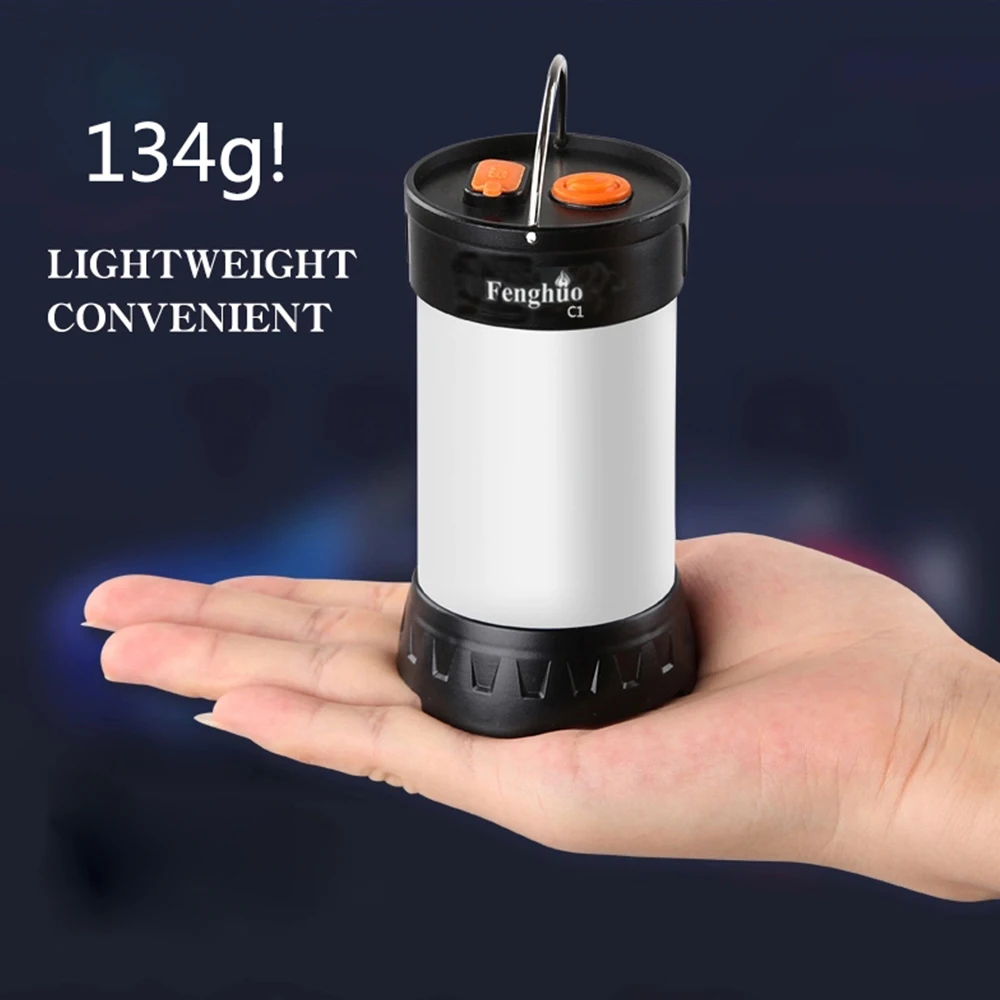 Fenghuo C1 светодиодный фонарь походный светильник перезаряжаемый с 18650 батареей