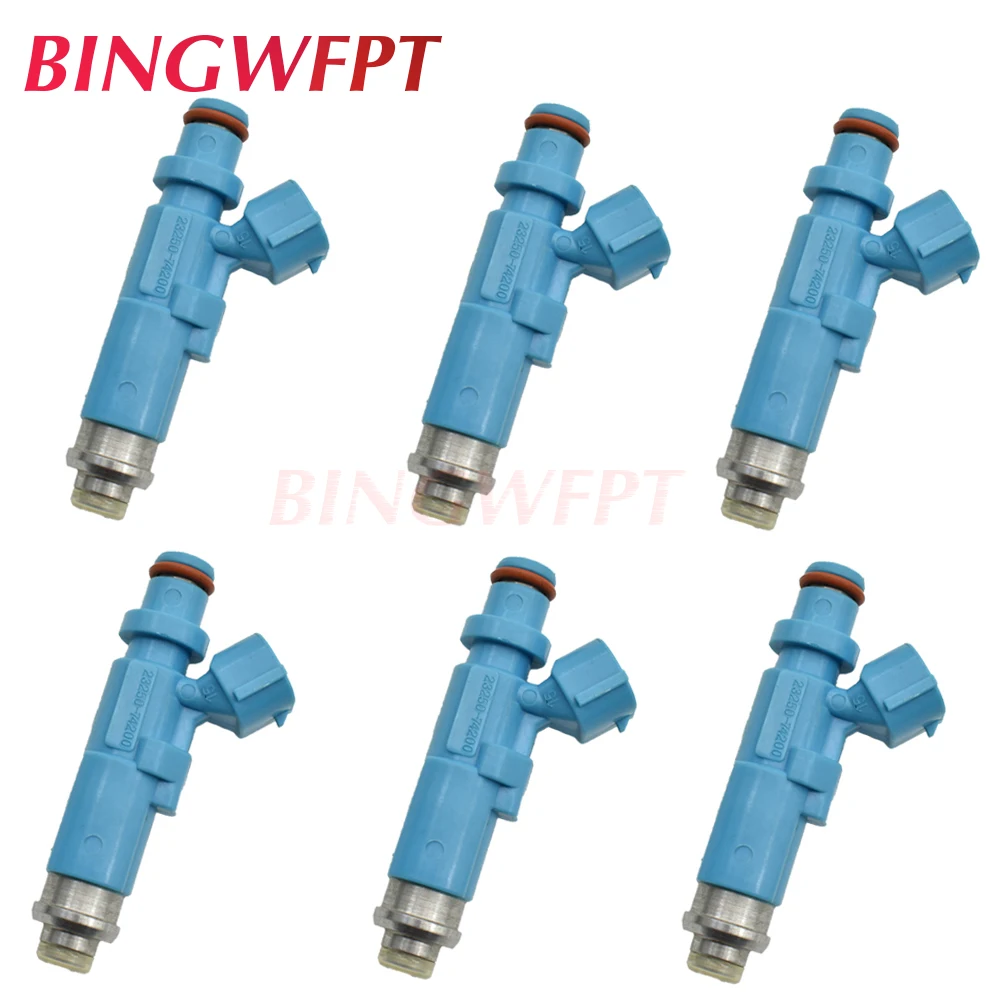 Форсунка топливной форсунки 6x 23250-74200 для Toyota caldine AT211 CT216 ST21 SXE10 IS200 RS200 Celica MR2 ST205 3SGE