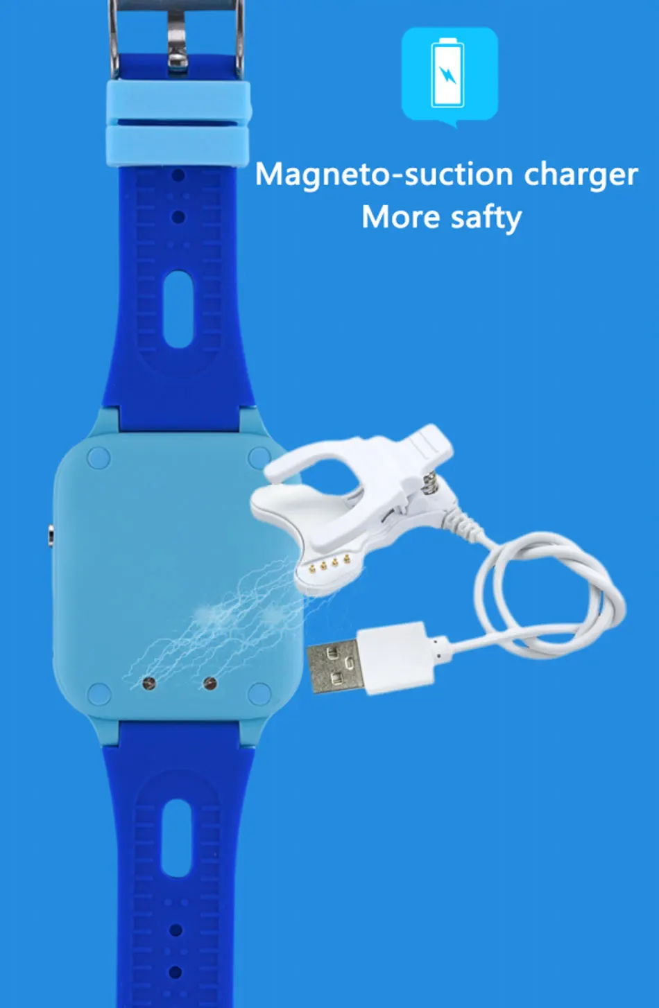 SALFRESA L60 Children Smart Watch Waterproof IP67 Color Touch Screen 1.33'' Baby Safety Kids AGPS LBS Smart Bracelet for Child-15