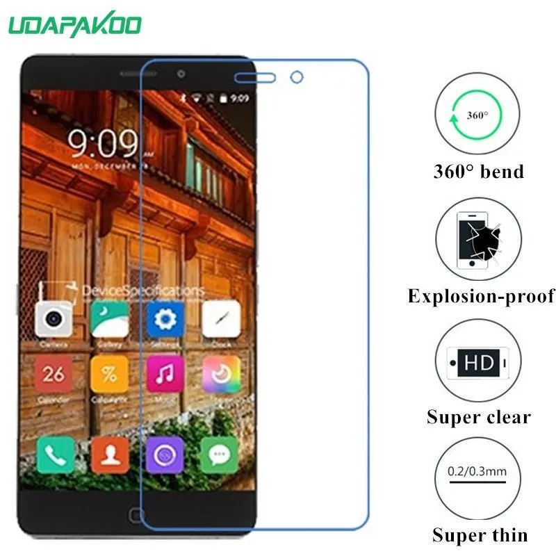 Udapakoo прозрачная закаленная(мягкое стекло) пленка для Elephone P9000 Nano Взрывозащищенная стеклянная Защитная пленка для экрана