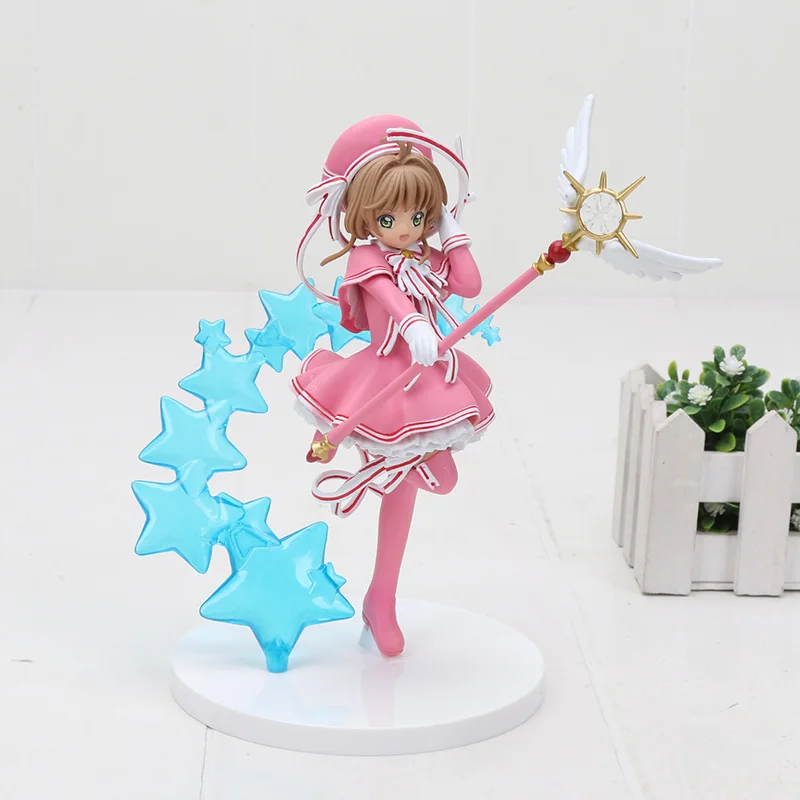 

16cm Card Captor SAKURA figure Clear Card PVC action figure model toy