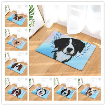 

New Arrive Door Mats for Entrance Door Oil Dogs Pattern Carpets Living Room Dust Proof Mats Home Decor