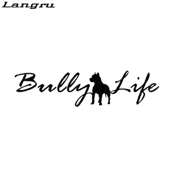 

Langru Buly Life Vinyl Decal Auto Pit Bull Dog Resues Vehicle Car Stylings Accessories Jdm