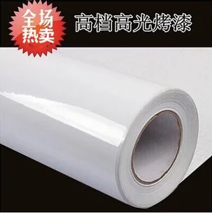 

Waterproof home decor PVC Glossy white self-adhesive wall paper furniture renovation wall stickers Wardrobe cabinets wall roll