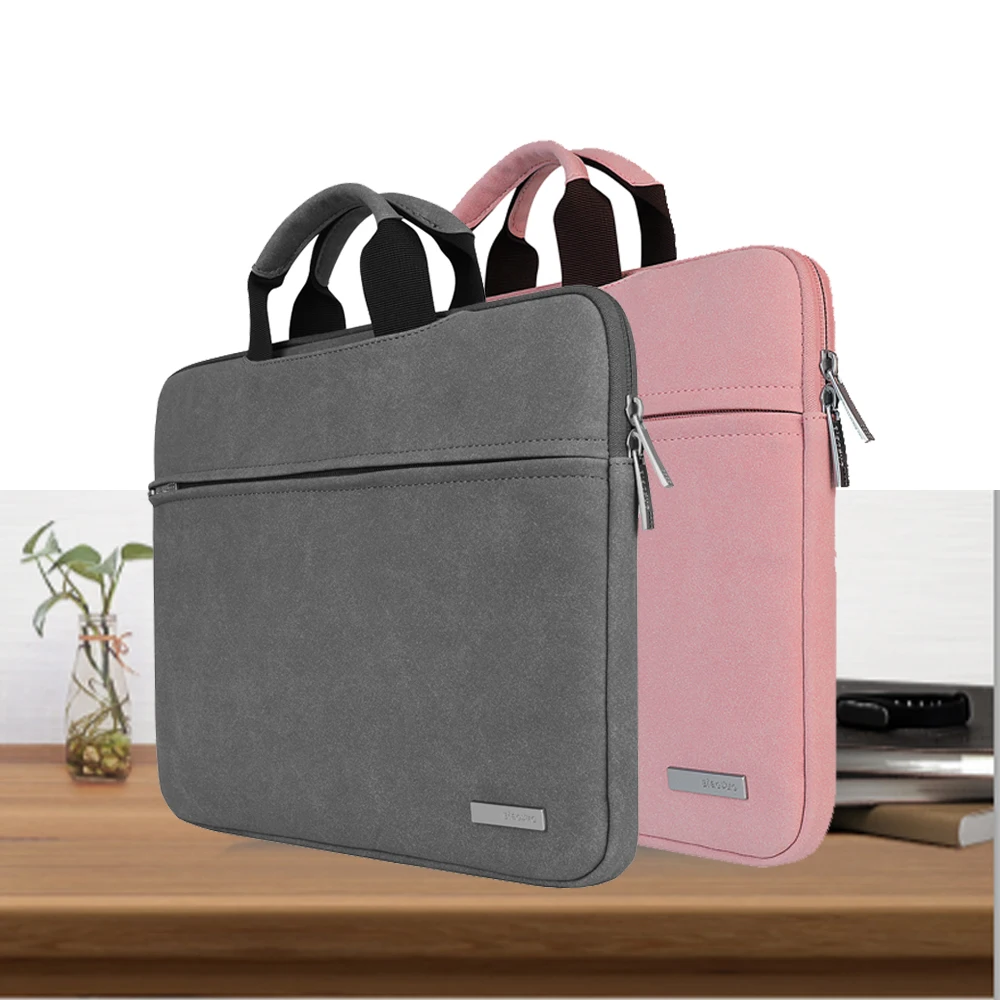  Matte Surface Briefcase Portable Bag for Apple Macbook 12 Case Notebook 13.3 Cover for Mac Air Pro 13 Cases Laptop Bag 14 15.6