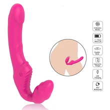 Lock vagina Strapless Strapon Dildo Vibrator 9 Speeds Double Vibrating Lesbian G-pot Vibrator Adult Sex Toys for woman Couples Lock vagina Strapless Strapon Dildo Vibrator 9 Speeds Double Vibrating Lesbian G-pot Vibrator Adult Sex Toys for woman Couples