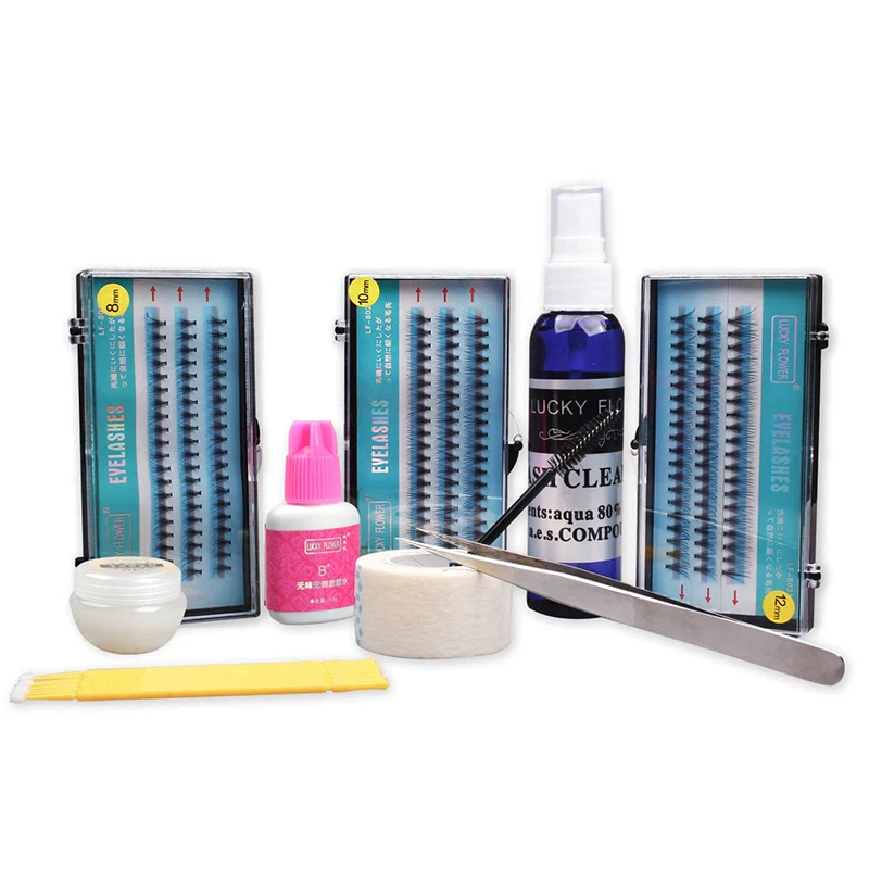 Buy 10PCS False Eyelash Extension Kit Set With Glue