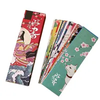 30 шт./компл. Бумага Закладка для книги Винтаж в японском стиле книга кавайи журнал разноцветная