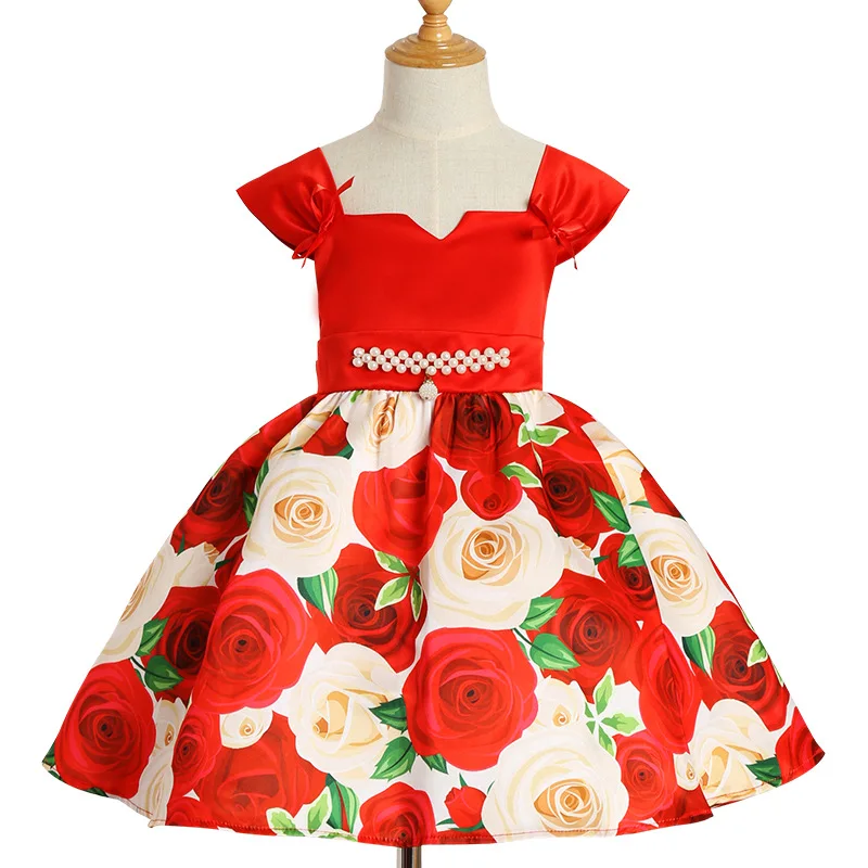 

1 -10 Years Summer Kids baby girl Dresses Floral Print Girls Clothes Children Princess dress vestidos infantil costumes Frocks