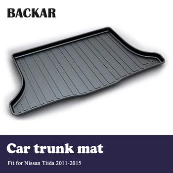 

Backa 1Set Cargo Rear Trunk Mat Boot Liner Tray Waterproof Anti-slip Mat For Nissan Tiida 2011 2012 2013 2014 2015 Accessories