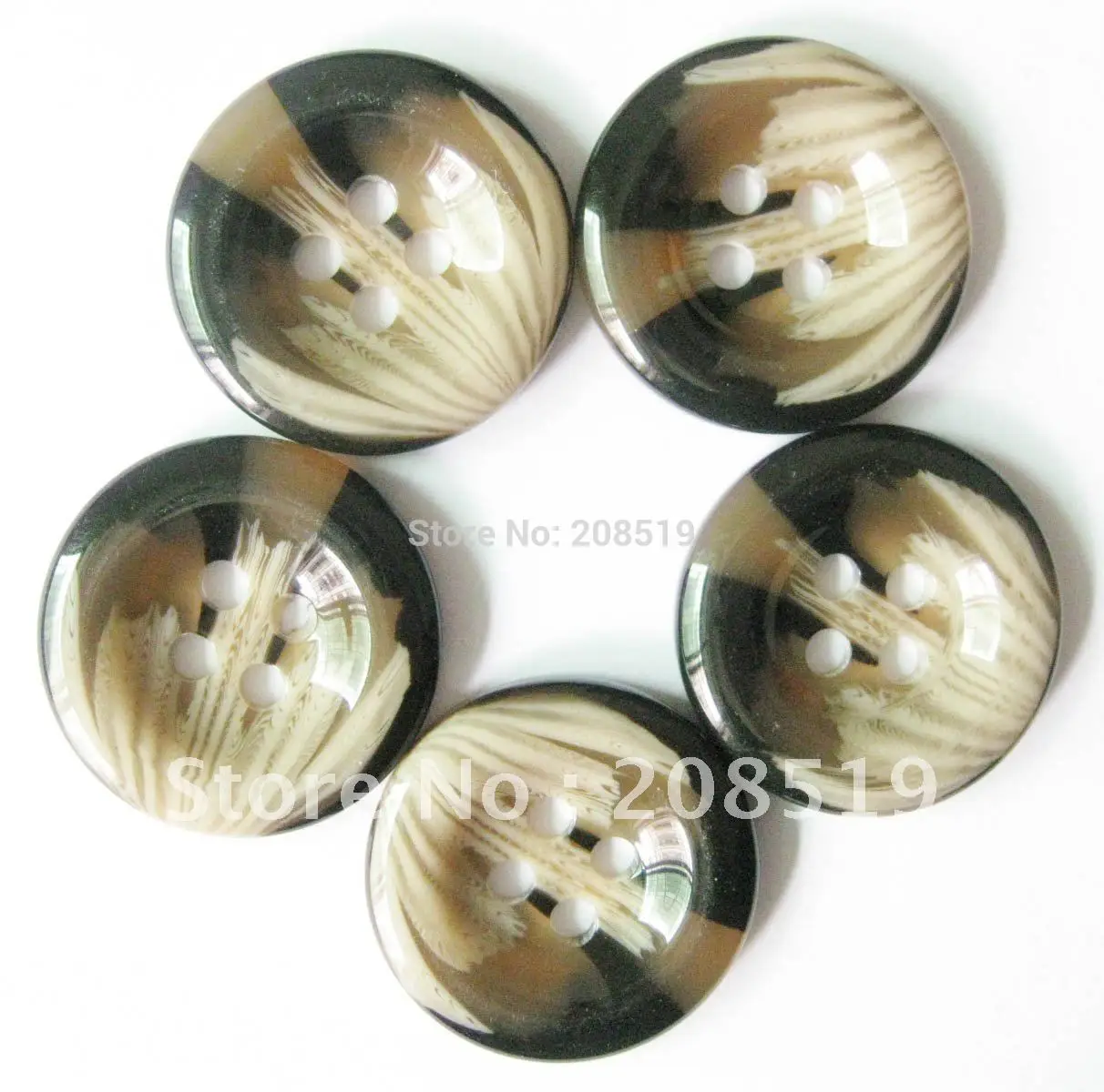 Buy NB0099 Gray buttons for coat 50pcs 30mm round