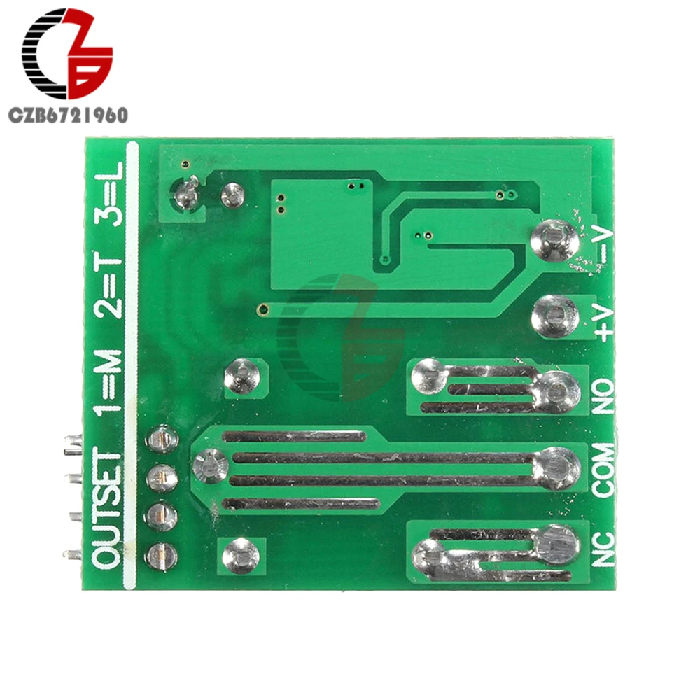 1 канал RF беспроводной реле задержки времени модуль дистанционного управления MCU самоблокирующийся задержка выключения DC 12 В 315 МГц DIY