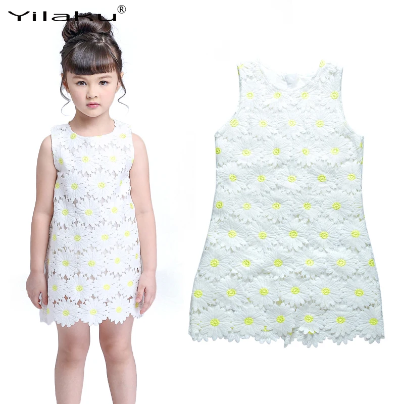 Girls Dresses Kids Summer Dress 2017 Girl Clothes Daisy Flower Pattern