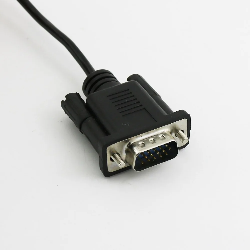 10x 1.5m/5ft For Mobile DVD EVD USB Mini 5pin Male to VGA 15pin Male Plug Male to Male Connector Cable Cord