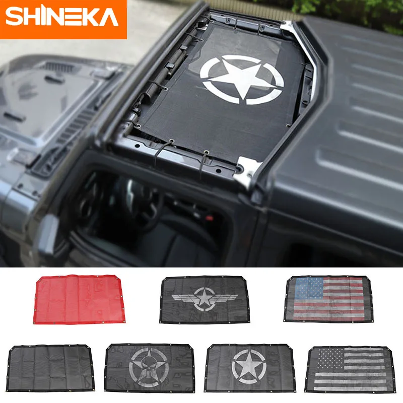 Автомобильный чехол SHINEKA для jeep wrangler jl 2018 + аксессуары крыши защита от УФ лучей