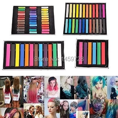 2014 New Giz Pastel Hot Selling 36 Colors Fashion Non-toxic Temporary Hair Chalk Dye Soft Pastels Salon Party Kit Popular Color | Красота и