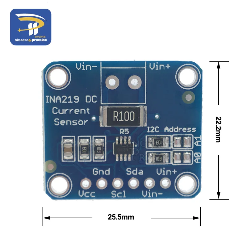INA219 GY-219 ток Мощность датчик конца(магнитной ленты) коммутационная плата модуль Сенсор модуль I2C интерфейс высокой стороне постоянного тока для Arduino "сделай сам"