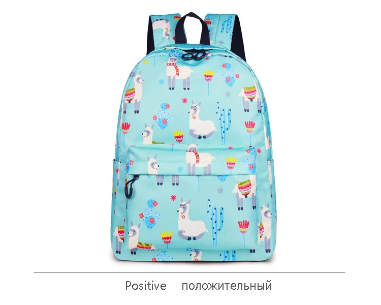 WINNER Animal Backpack 3D Print Cute Alpaca Flower School Backpack For Teenage Girls Laptop Travel Rucksack Mochila Feminina (15)