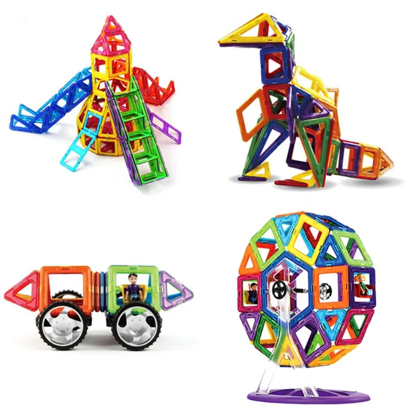 

72PCS 82PCS 92PCS Standard Magformers Size Magnetic Blocks Model Building Toys Brick Designer Enlighten Bricks Kids Toys