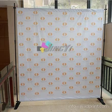 A impressão do logotipo Cutom backdrop bandeira, 230X230 CM, backdrops pano de fundo de parede