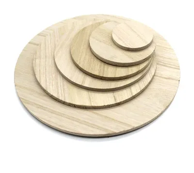 

Thickness 5mm round wood planks chips DIY Handmade model materials Solid wood panels board children toy parts