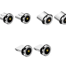 2 шт. Магнитный соединитель передачи Магнитный Micro USB адаптер передачи данных зарядный адаптер Android type-c для iPhone