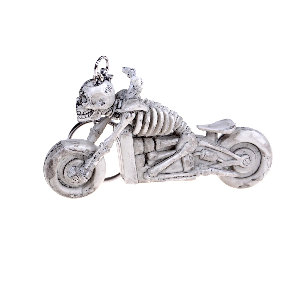 1 шт. череп мотоцикл игрушка подарок череп брелок винтажный резиновый дьявол смерти пират брелок мотор автомобиль игрушка