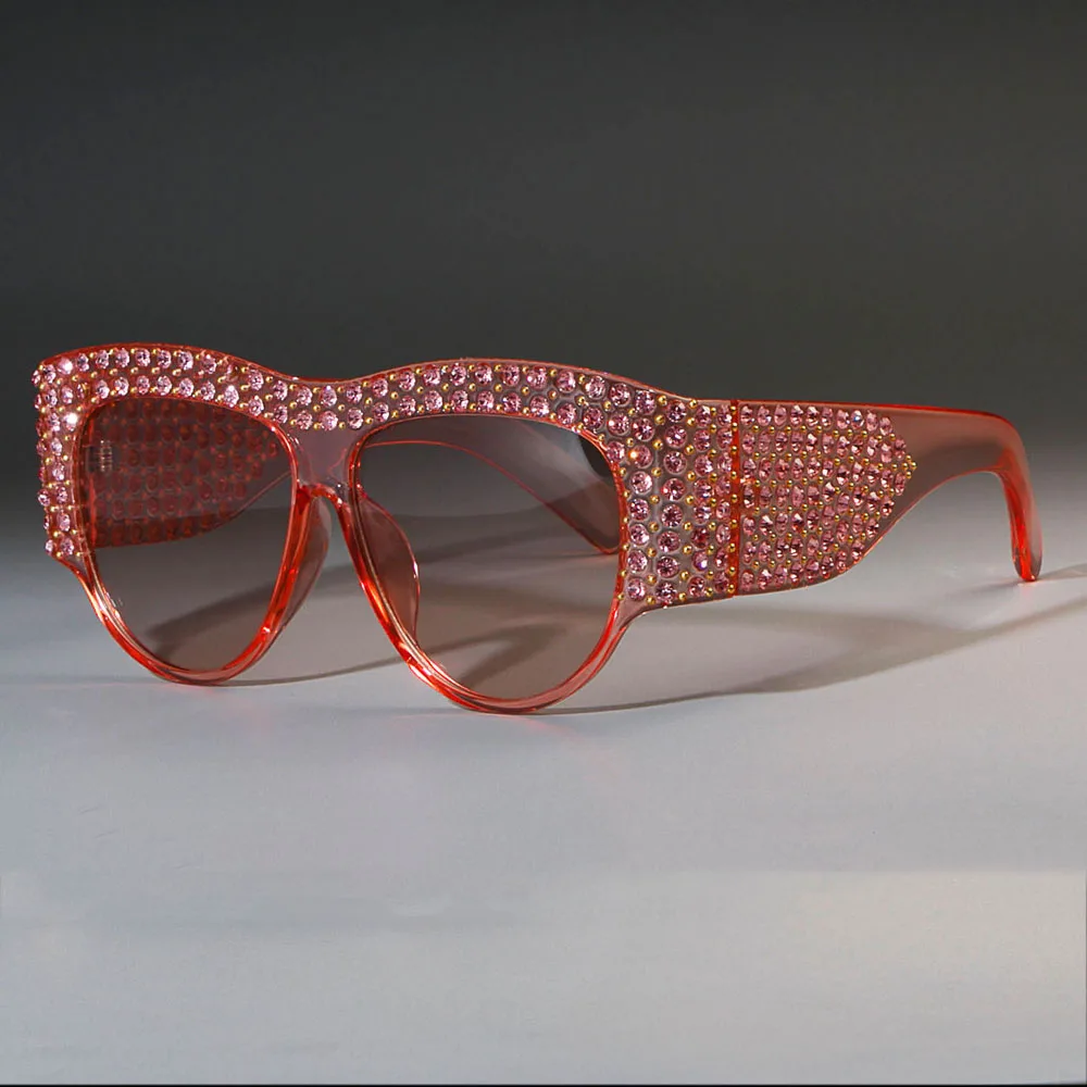 Роскошные квадратные солнцезащитные очки для женщин, большие размеры, стразы, оправа, Bling Diamond, 45482 CCSPACE, Брендовые очки, модные женские оттенки