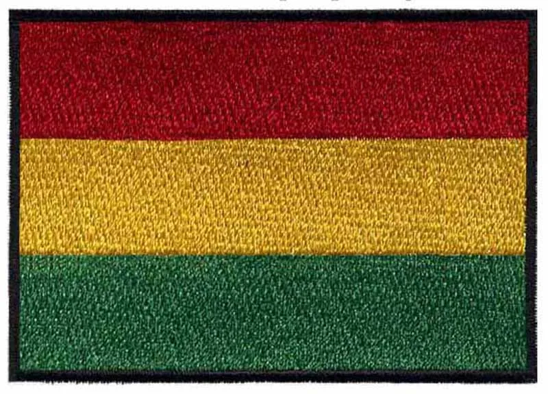 

Bolivia embroidery iron on flag patch psg 3" /embroidery applique/patches