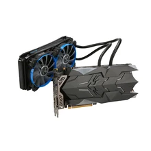 Colorful iGame GTX1080Ti W Video Graphics Card Liquid-Cooled GPU 1594-1708MHz 11GB GDDR5X 352bit With Water Cooling Fan gtx 1080