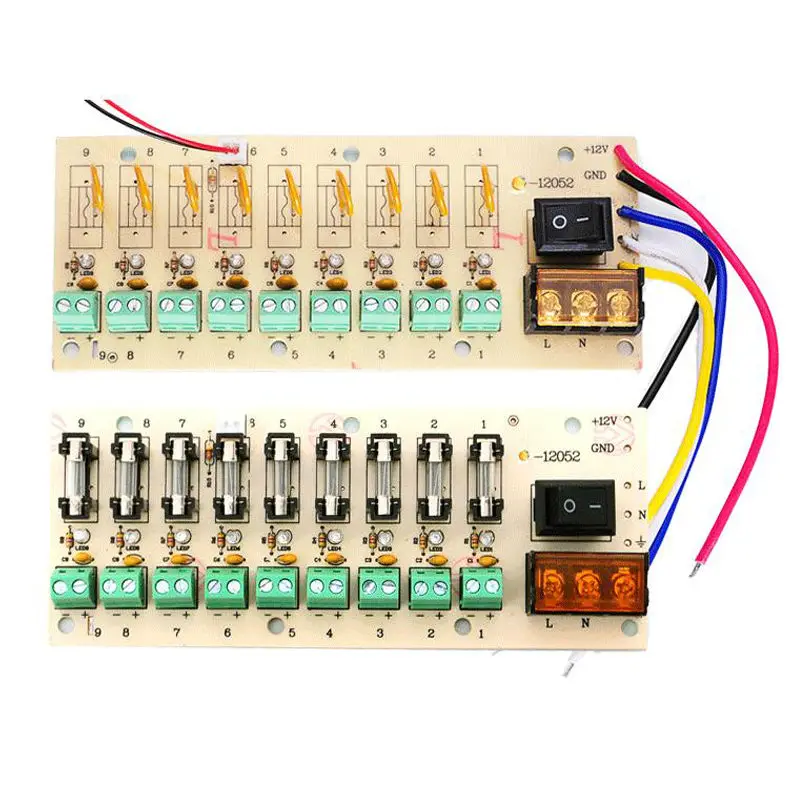 1 Set Power Distribution Board With Status LEDs for DC and AC Voltage PCB001 