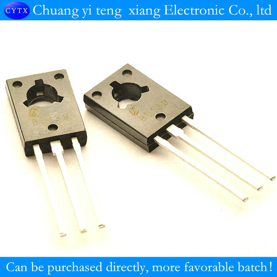 1.5 A / 80Vpower triode BD139 NPN transistor TO-126 (100PCS/lot) | Электронные компоненты и принадлежности