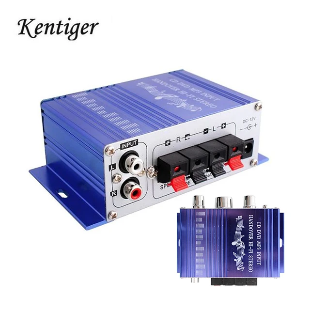 Special Price Kentiger HY2001 2CH Amplifier Hi-Fi Digital Auto Car Stereo Power Sound Mode Music Player Support CD/DVD/MP3/RCA Input Audio AMP