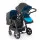 Semaco Близнецы второй ребенок двойной Ребенок Высокий пейзаж коляска тележка может сидеть до и после лежа светильник - Цвет: blue