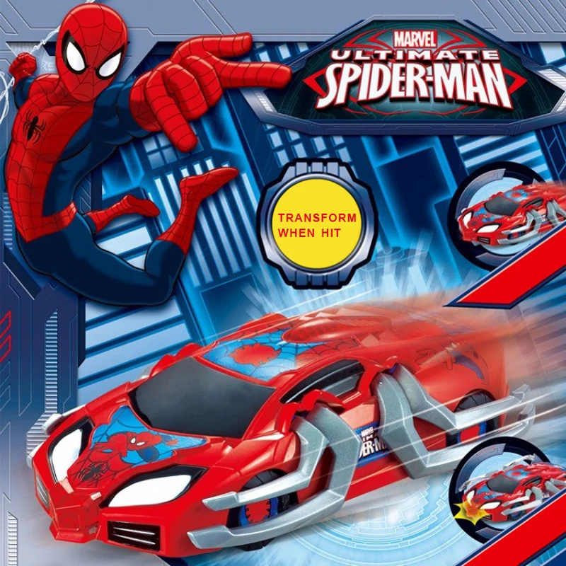 

New Marvel Avengers Genuine RC Car Spiderman Transformer Remote Control Car With Led light Educational Toys Birthdays Gfits