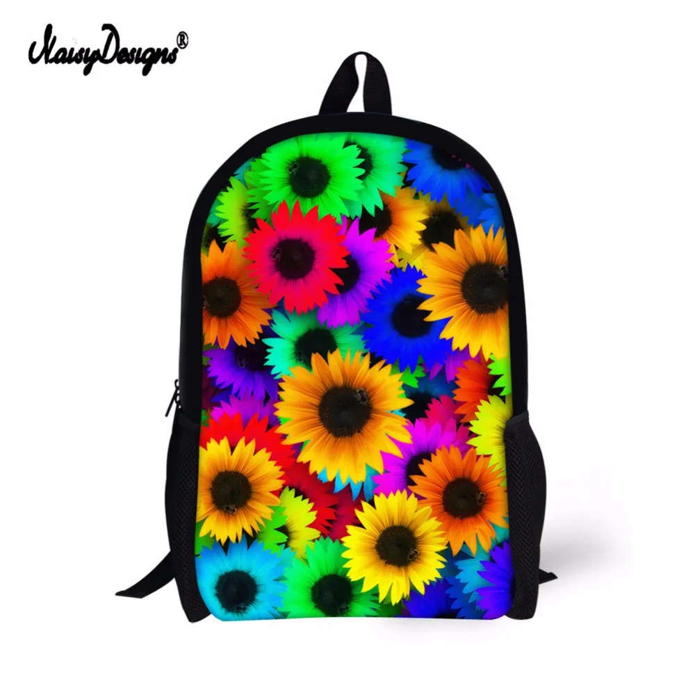 

Flower backpack Childrens Girls Women School Bags Canvas Travel Shoulder Bag School Rucksack Female Girls Daily College Laptop