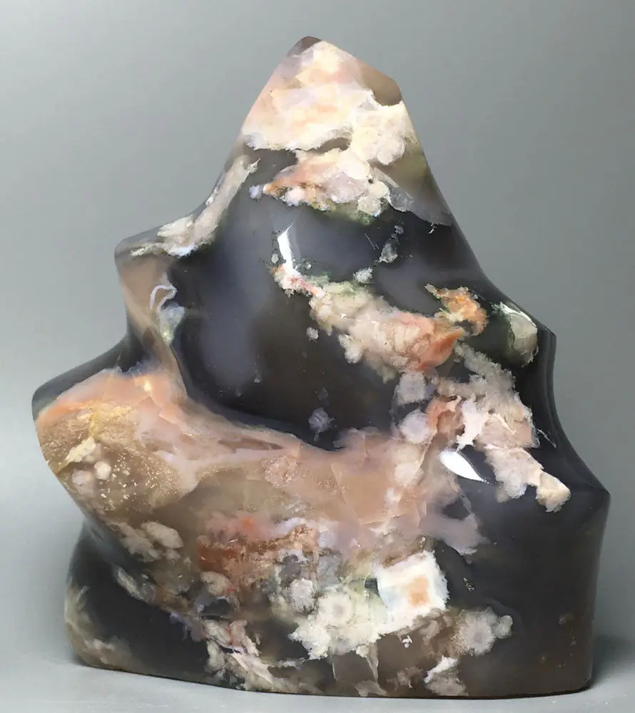 

688g Cherry agate Flame profile crystal ! NATURAL CARNELIAN CRYSTAL QUARTZ Agate