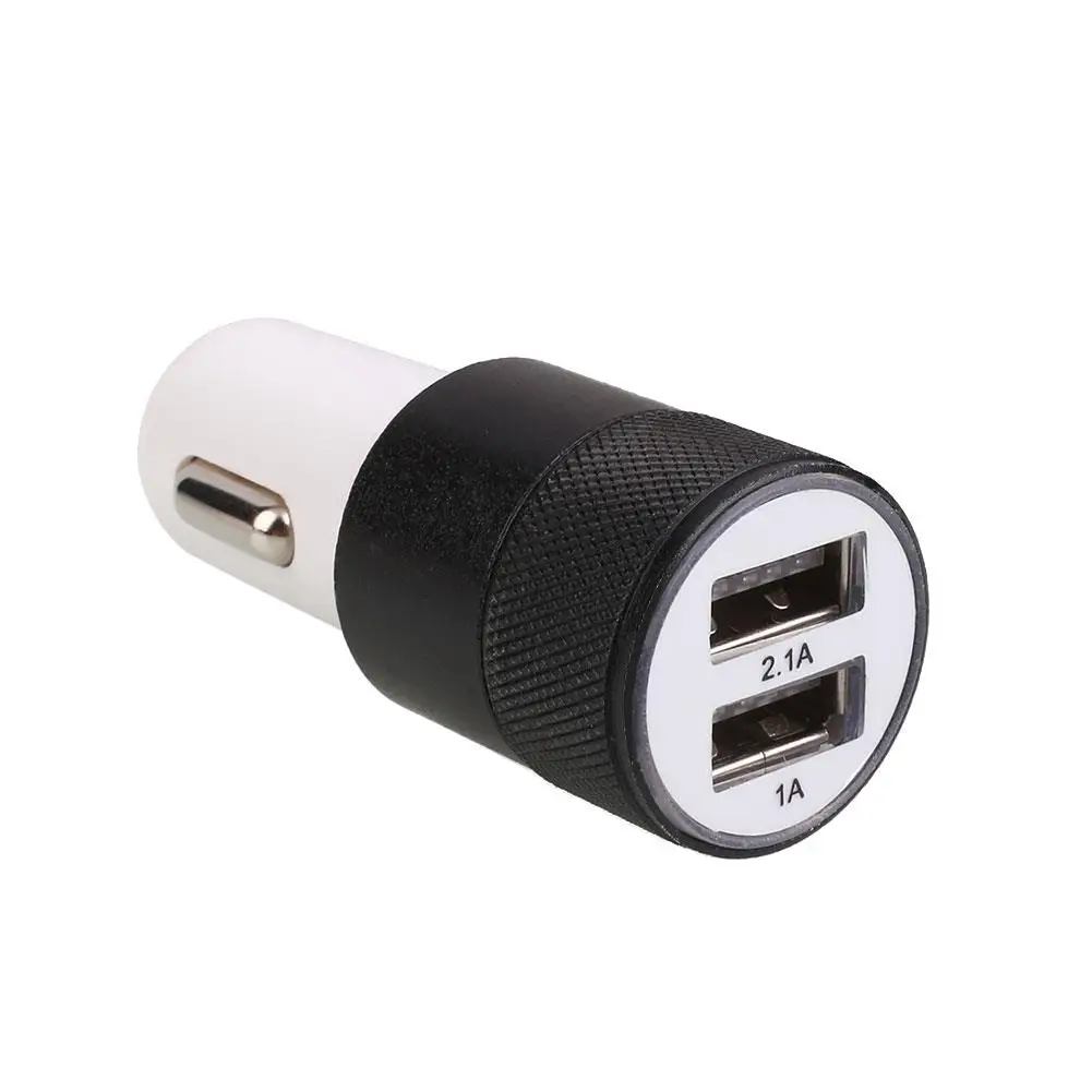 2 в 1 Dual USB Автомобильное зарядное устройство гнездо быстрой зарядки Зажигалка 2.1A Универсальный