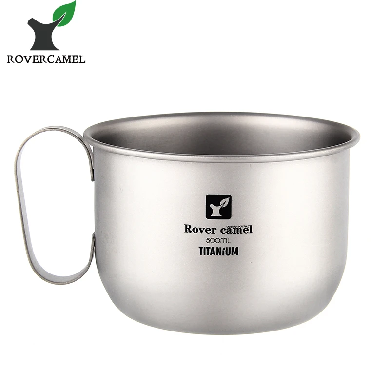 Rover Camel титановая кофейная кружка 500 мл титановая чашка для молока кухонная посуда горшок чаша с фиксированной ручкой Ta8351