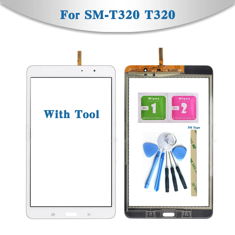 

For Samsung Galaxy Tab Pro 8.4 SM-T320 T320 and SM-T321 T321 Tablet Touch Screen Digitizer Sensor Front Outer Glass Lens Panel